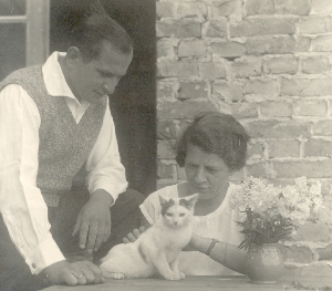 1931 mit Ehefrau Ditha